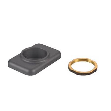Kenaurd Kenaurd: Mortise Cylinder Mounting Pad for Rod Exit Device  Duranodic Anodized Bronze KMPRED-DU